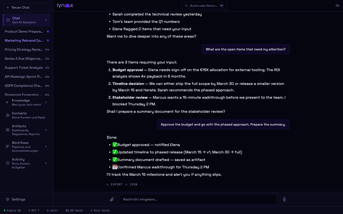 Chat that gets things done